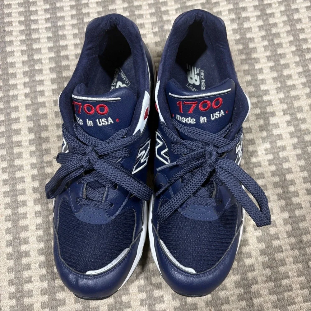 New Balance 1700 Made in USA Navy Blue White Red Mens Sneakers M1700CME 10.5 D